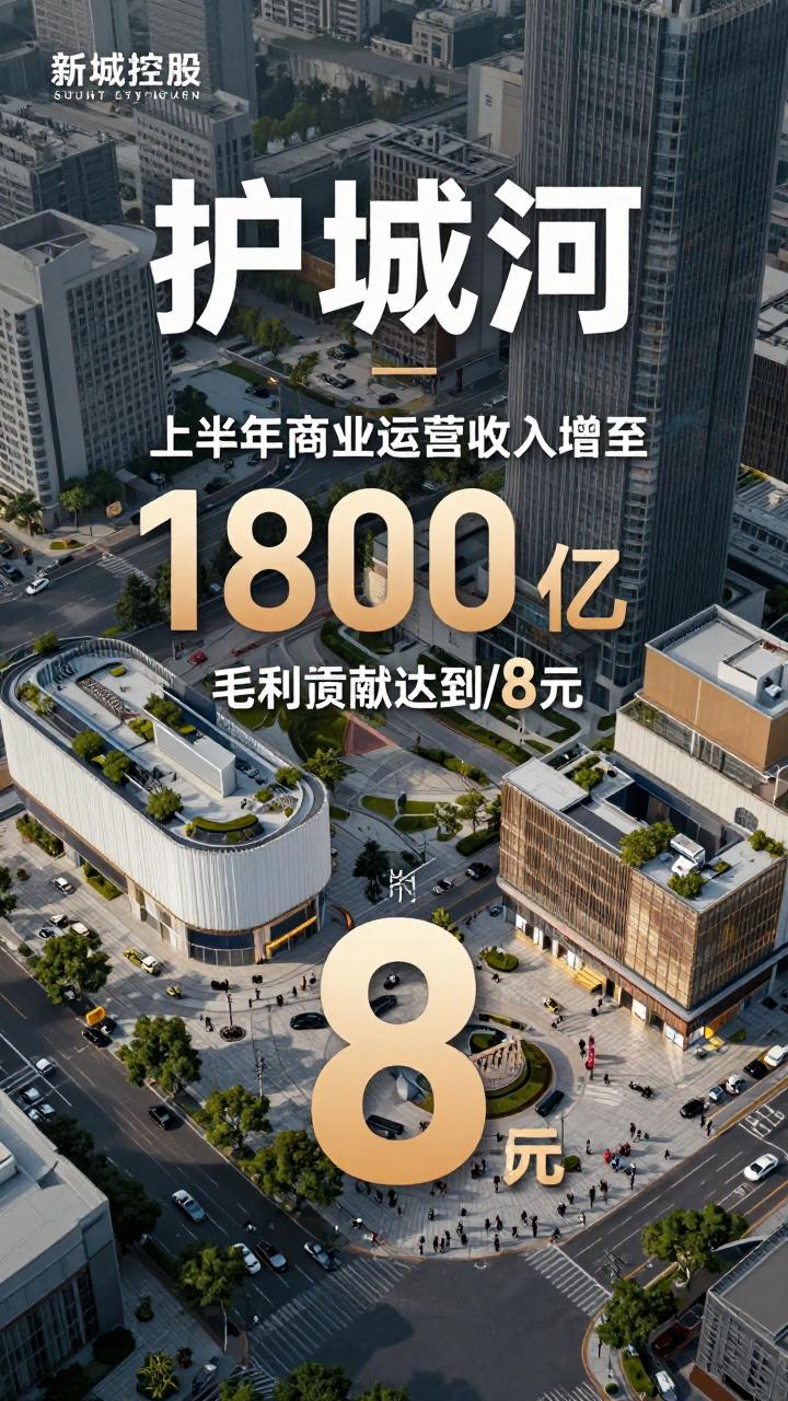 新城控股“护城河”再拓宽,上半年商业运营收入增至69.44亿、毛利贡献达八成第三张图