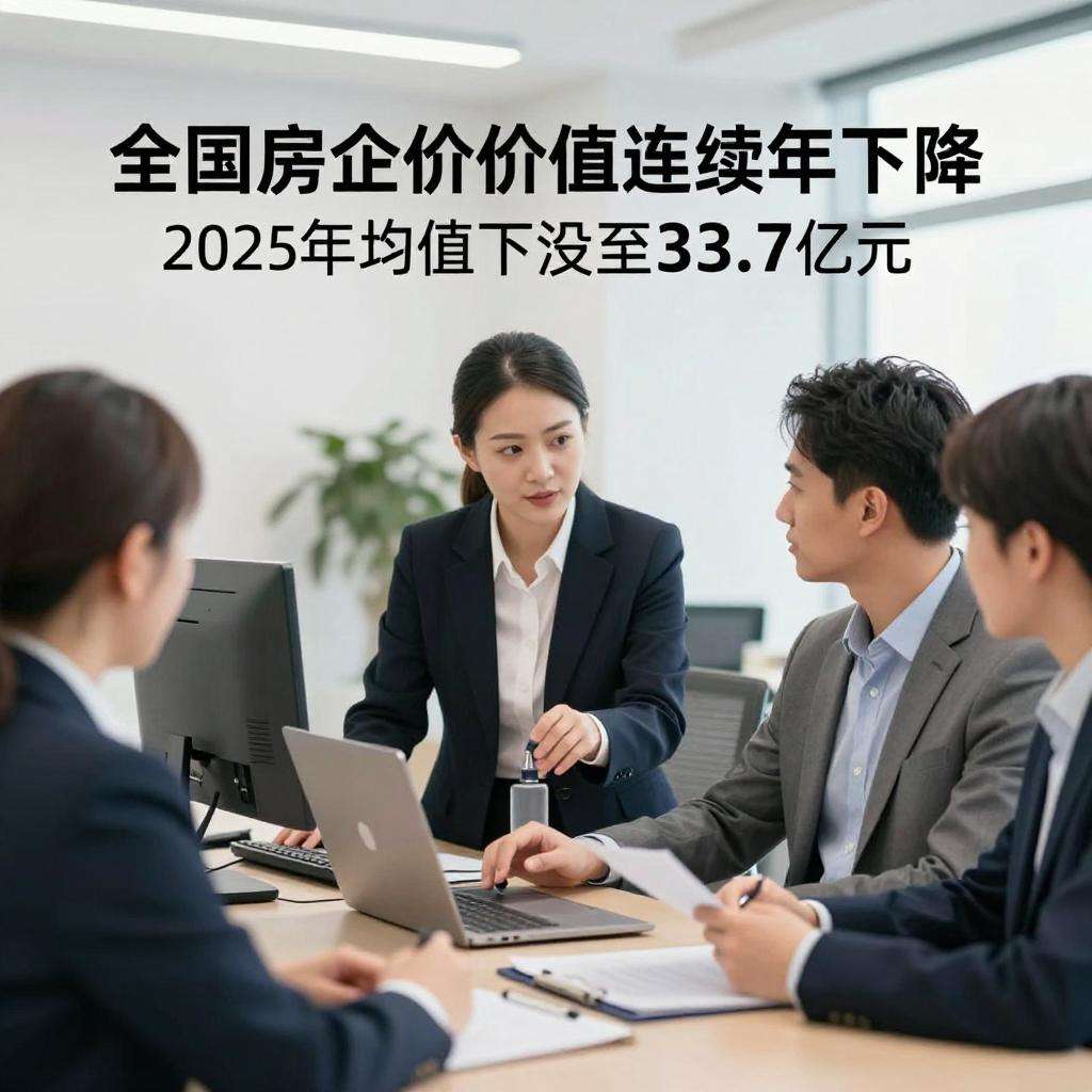 全国房企品牌价值连续四年下降,2025年均值下滑7.6%至333.7亿元第一张图