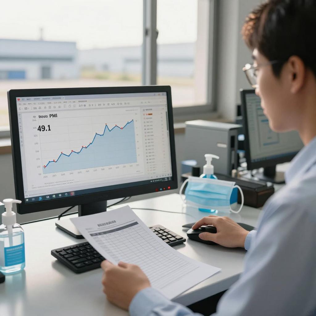 1月财新中国制造业PMI降至49.1,环落1.8% 1月财新中国制造业PMI降至49.1,环落1.8%第一张图
