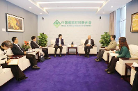 阎晓峰会见中国建材总院党委书记郅晓一行