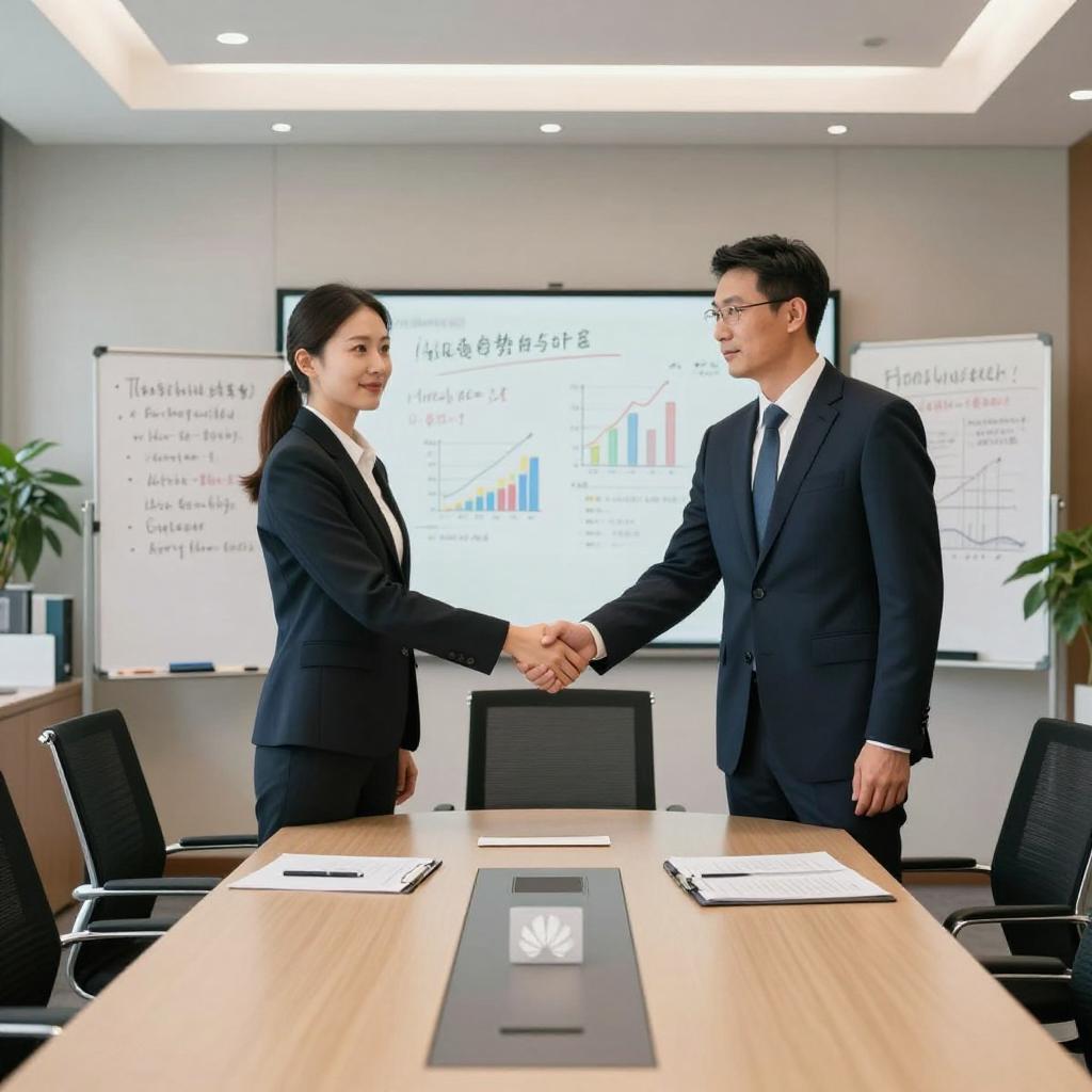 阎晓峰会见华为技术有限公司吴海宇一行(图2)