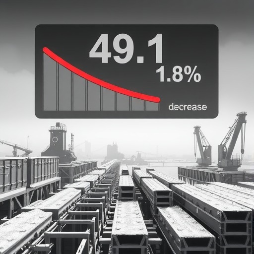 1月财新中国制造业PMI降至49.1，环落1.8%