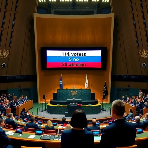 联大要俄立即无条件撤军 141票赞成5票反对35票弃权(图1)