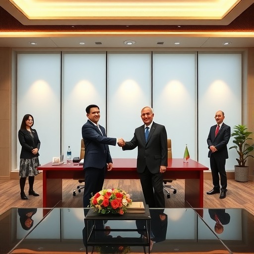 阎晓峰会见中国合格评定国家认可中心肖建华一行(图1)