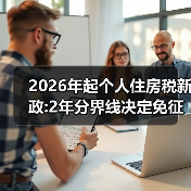 2026年起个人住房税新政:2年分界线决定免征或3%税率(图3) 2026年起个人住房税新政:2年分界线决定免征或3%税率(图3)