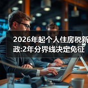 2026年起个人住房税新政:2年分界线决定免征或3%税率(图2) 2026年起个人住房税新政:2年分界线决定免征或3%税率(图2)