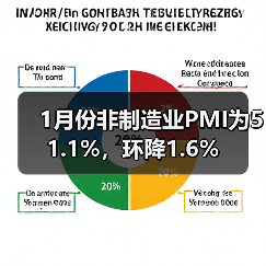 1月份非制造业PMI为51.1%,环降1.6%(图4) 1月份非制造业PMI为51.1%,环降1.6%(图4)