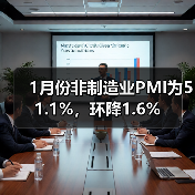 1月份非制造业PMI为51.1%,环降1.6%(图1) 1月份非制造业PMI为51.1%,环降1.6%(图1)