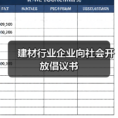建材行业企业向社会开放倡议书(图3) 建材行业企业向社会开放倡议书(图3)