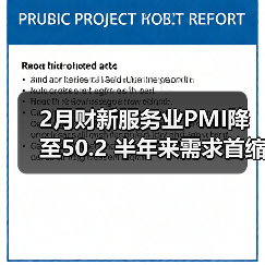 2月财新服务业PMI降至50.2 半年来需求首缩(图4) 2月财新服务业PMI降至50.2 半年来需求首缩(图4)