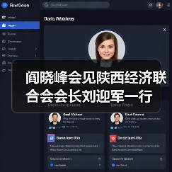 阎晓峰会见陕西经济联合会会长刘迎军一行(图3) 阎晓峰会见陕西经济联合会会长刘迎军一行(图3)