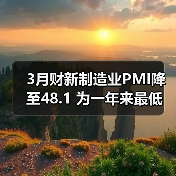 3月财新制造业PMI降至48.1 为一年来最低(图3) 3月财新制造业PMI降至48.1 为一年来最低(图3)