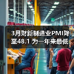 3月财新制造业PMI降至48.1 为一年来最低(图1) 3月财新制造业PMI降至48.1 为一年来最低(图1)