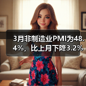 3月非制造业PMI为48.4%,比上月下降3.2%(图3) 3月非制造业PMI为48.4%,比上月下降3.2%(图3)