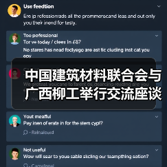 中国建筑材料联合会与广西柳工举行交流座谈 双方签署战略合作协议(图2) 中国建筑材料联合会与广西柳工举行交流座谈 双方签署战略合作协议(图2)