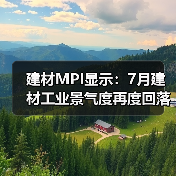 建材MPI显示:7月建材工业景气度再度回落,8月有望迎来转变(图4) 建材MPI显示:7月建材工业景气度再度回落,8月有望迎来转变(图4)