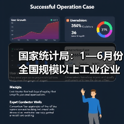 国家统计局:1—6月份全国规模以上工业企业利润增长1.0%(图2) 国家统计局:1—6月份全国规模以上工业企业利润增长1.0%(图2)
