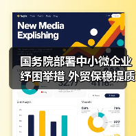 国务院部署中小微企业纾困举措 外贸保稳提质稳经济(图1) 国务院部署中小微企业纾困举措 外贸保稳提质稳经济(图1)
