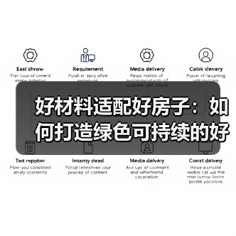 好材料适配好房子：如何打造绿色可持续的好房子？（图1）