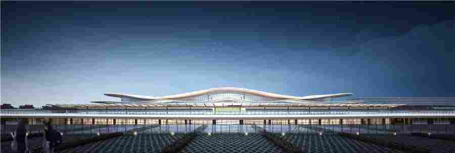 苍穹起桁架 | 兴民建设集团中标烟台蓬莱国际机场钢结构工程(图4)